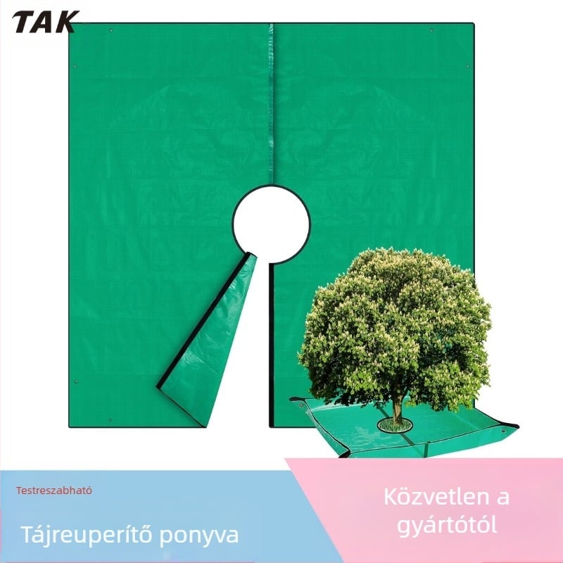 Őszi levelek gyűjtő takaró a kerthez (Anyag: új polipropilén; Cél: lehullott levelek és törmelék gyűjtése; Márka: Moisturizing circle; Importált: Nem)