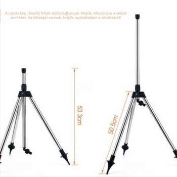 SQ Rozsdamentes acélból készült háromlábú fúvóka tartó POM-mal, öntözéshez – otthoni kerthez és közterületi zöldfelületekhez
