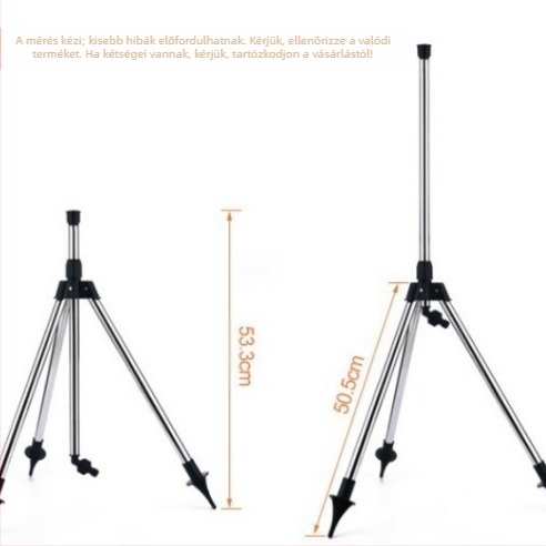 SQ Rozsdamentes acélból készült háromlábú fúvóka tartó POM-mal, öntözéshez – otthoni kerthez és közterületi zöldfelületekhez