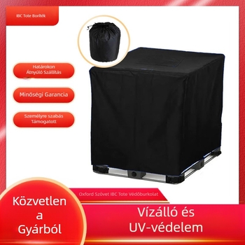 IBC tartályfedél 1000L — kültéri vízálló, porálló, szigetelt, univerzális illeszkedés
