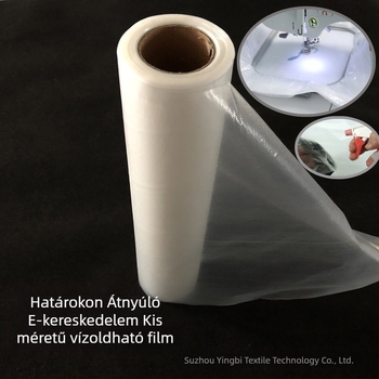 Hímző vízoldható film, PVA-35um, 0,35 mm, Jiangsu eredet, kiváló szakítószilárdság és légáteresztés