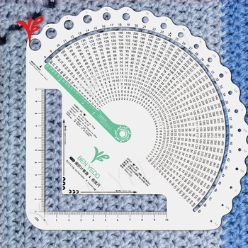 BEN YEDD kötés számláló és sűrűségmérő, ventillátor alakú dizájn, kötés kalkulátor
