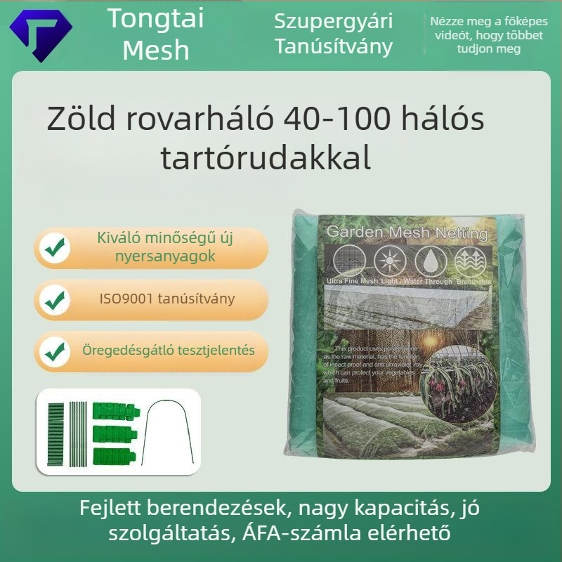 Üvegházi rovarvédő háló gyümölcsökre, zöldségekre és kerti növényekre