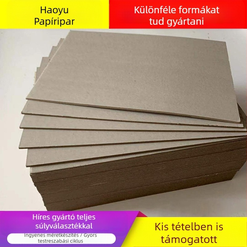 Kartonpapír, A osztály, 2 mm vastagság, 1300 gsm, Kraft borítékokhoz, élelmiszer-csomagoláshoz és marhabőrből készült kartonokhoz