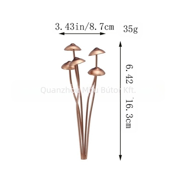 Gomba alakú vas növénycserép udvari dekorációhoz, anyag: vas; kivitelezés: fél kézi és fél gépi; Ajándék: Nem; IP: Nem