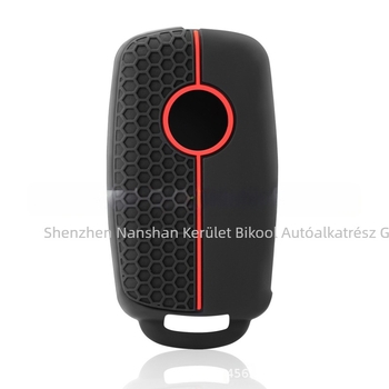 Volkswagen szilikon kulcs tok – 3 gombos összecsukható dizájn, méhsejt mintázat