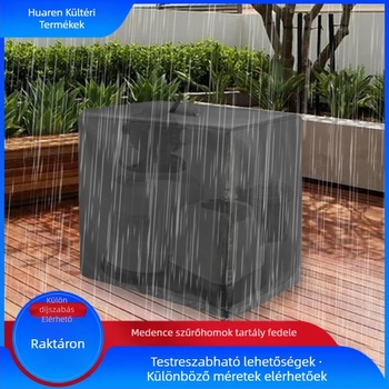 Huaran 210D vízálló Oxford medence homokszűrő fedél, Modell Huaran, alkalmas felfújható medencékhez