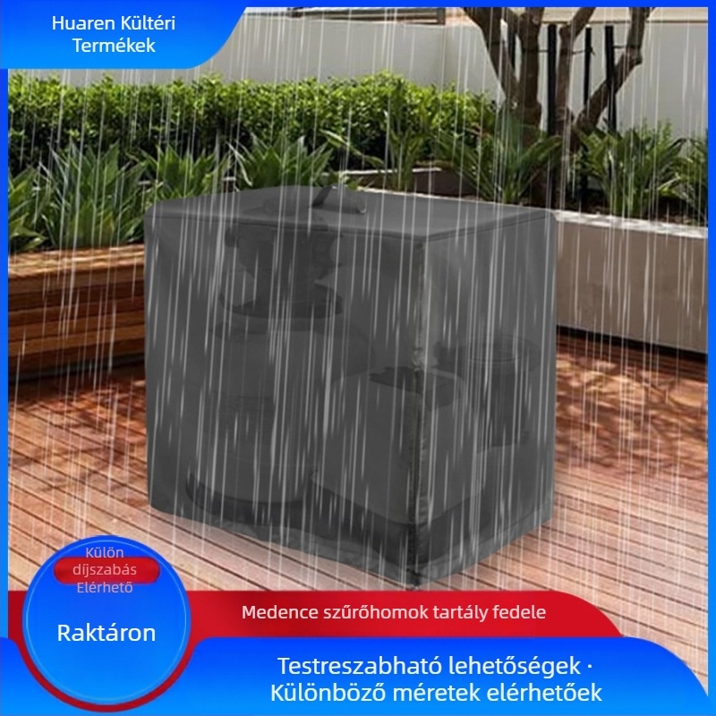 Huaran 210D vízálló Oxford medence homokszűrő fedél, Modell Huaran, alkalmas felfújható medencékhez