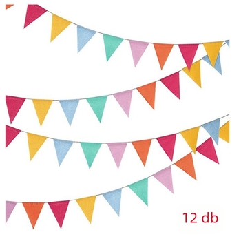 Utánzott lenvászon háromszög zászló – HFJAJU, pennant stílus, húzódó zászló, helyszín-elrendezési rekvizit; alkalmas karácsonyra és Valentin-napra