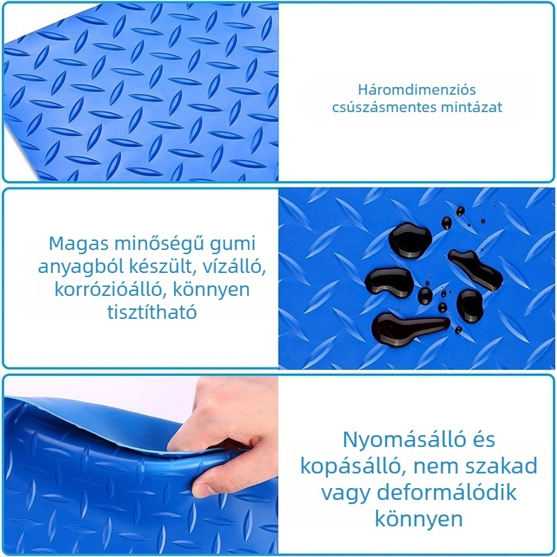 Medencés matrac hullám mintázattal, téglalap alakú PVC anyag, mosható, modern minimalist stílus