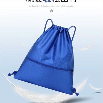 Húzóköteles hátizsák, logó nyomtatott, multifunkcionális szabadtéri sportokra