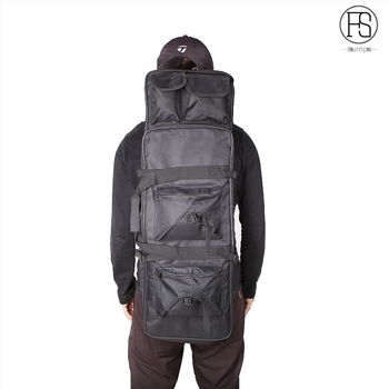 Taktikai fegyvertáska - 600D Oxford anyag, kétszintes kialakítás, kézi hordozás, kültéri kamufláž stílus