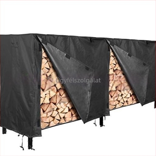Kültéri tüzelőfa tartó fedő — Longxing, 100% poliészter, modern minimalist stílus