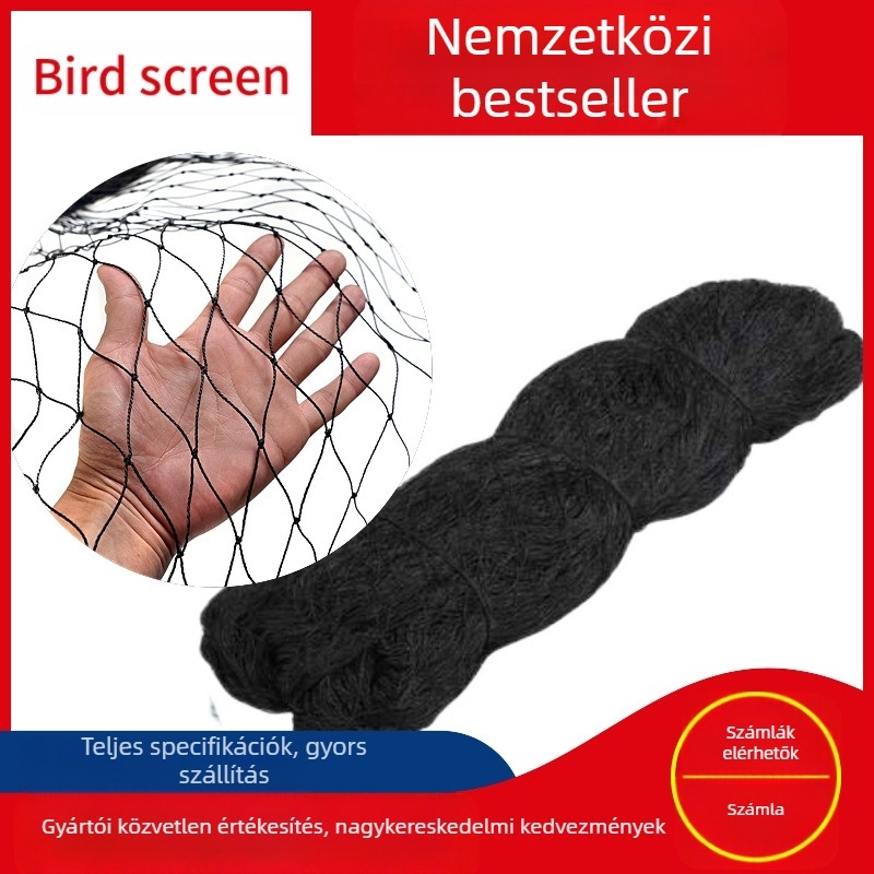 Madárvédő háló nylon többszálas, háromrészes készlet, mezőgazdasági ültetéshez és akvakultúrához