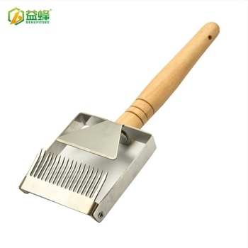 Bee UF13-1C Mézvágó villa, multifunkcionális, rozsdamentes acél + tölgyfa