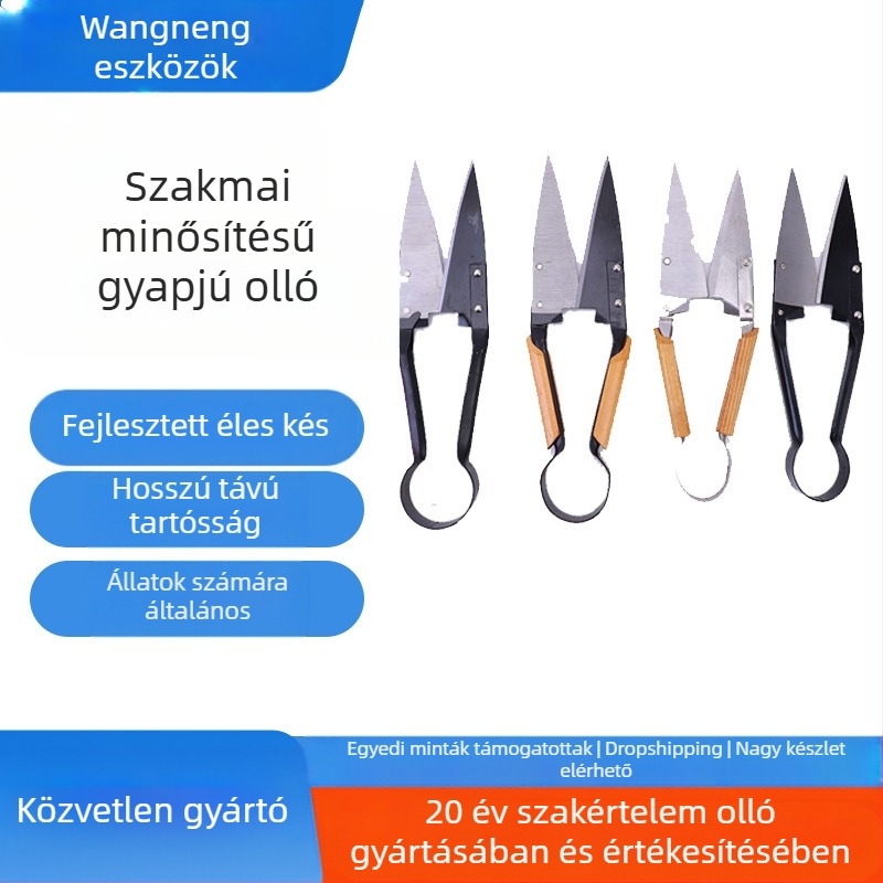 Wangneng: Erős, vastag ágakhoz tervezett metszőollók és sövényvágó ollók, gyümölcsfák metszőollói, magas ágakra való fűrész, gyapjúolló — Tartós és megfizethető
