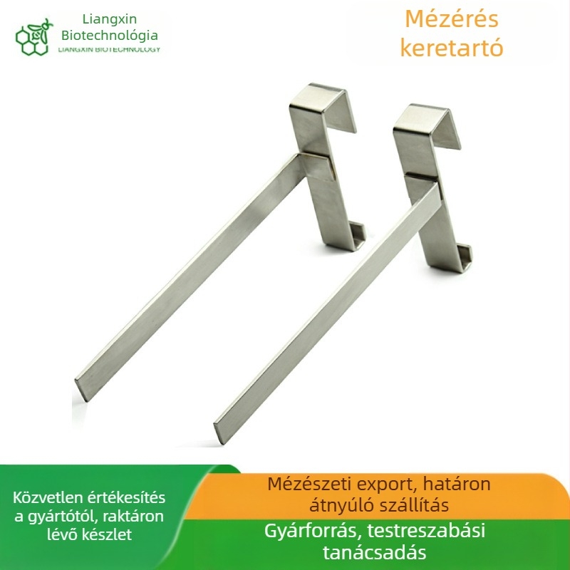 Méhészeti tenyésztési felszerelés — rozsdamentes acél fészekkeret-tartó kaptárkeretekhez, Liangxin, 0,4 kg
