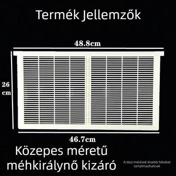 Nest Cube Műanyag elválasztó tábla középső kerettel a méhészethez