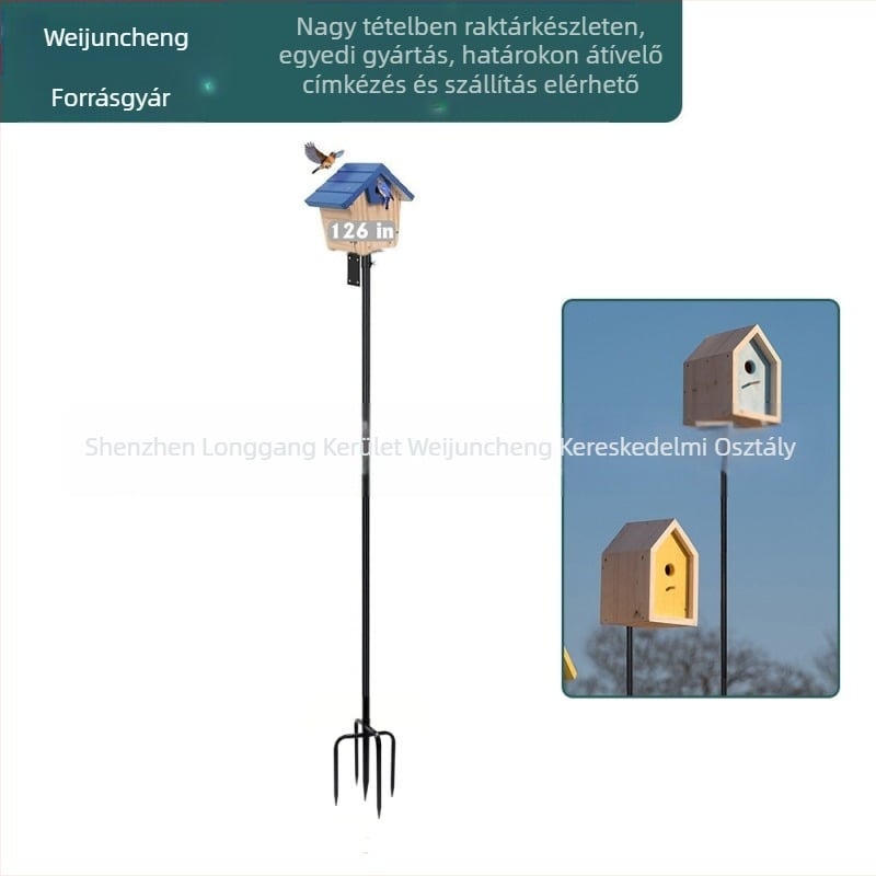 Weijuncheng vasból készült kertdekoratív madáretető oszlop