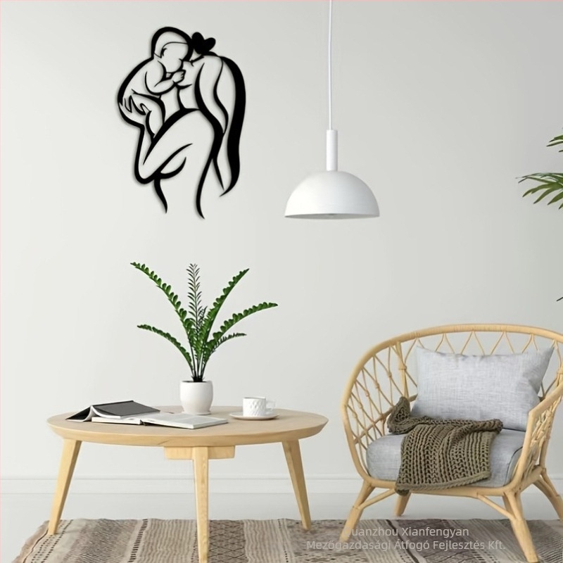 Vasból készült falidísz, modern minimalista dizájn a nappaliba és a hálószobába