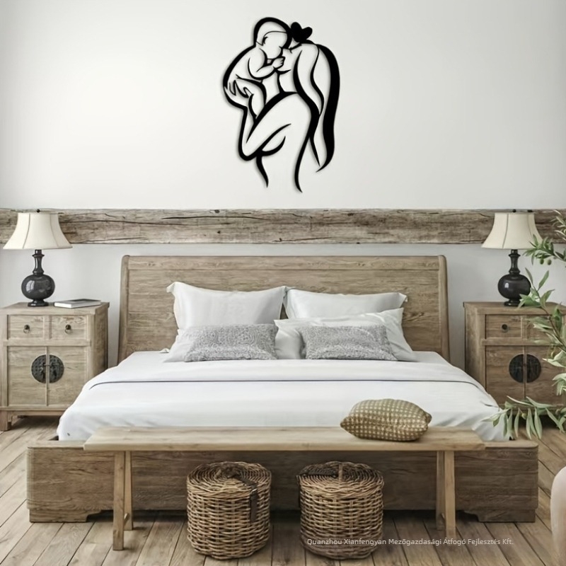 Vasból készült falidísz, modern minimalista dizájn a nappaliba és a hálószobába