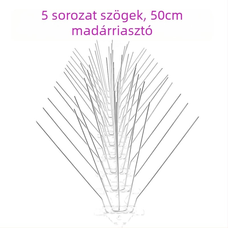 MZK-698 Rozsdamentes acél erkélyvédő tüskék, 5 sor, 60 tüskék; Márka MZK; Nem importált; Nem testreszabható.