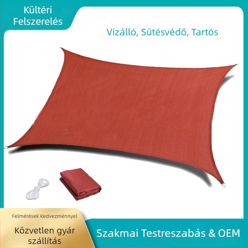 Kültéri bútorok árnyékoló vitorla, ezüstös bevonatú poliészter anyag, modern minimalist design, kinyitható