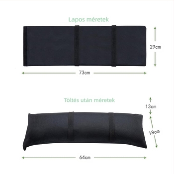 LESS IS MORE kültéri szélálló homokzsák a napernyő alapjához és a sátor stabilizálásához