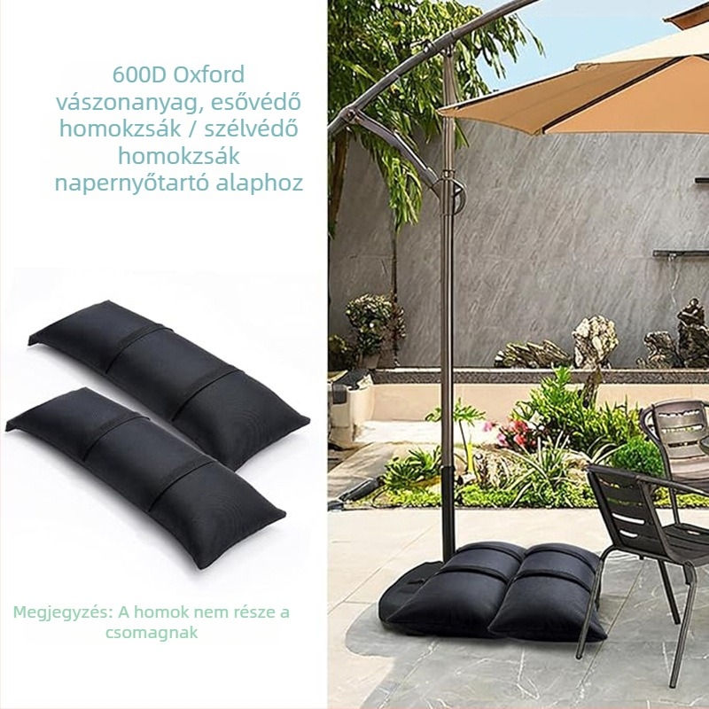 LESS IS MORE kültéri szélálló homokzsák a napernyő alapjához és a sátor stabilizálásához