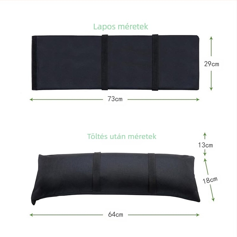 LESS IS MORE kültéri szélálló homokzsák a napernyő alapjához és a sátor stabilizálásához