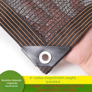 Szukkulensek cserépben – háromszálas tömör HDPE árnyékoló háló, napvédő és hőszigetelés, kertben, teraszon és udvaron