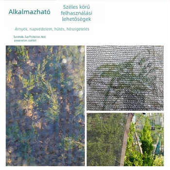 Szukkulensek cserépben – háromszálas tömör HDPE árnyékoló háló, napvédő és hőszigetelés, kertben, teraszon és udvaron