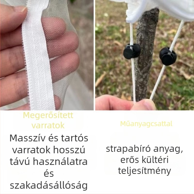 Yongguan rovar- és madárvédő hálófedél, polietilén anyagból, madár- és rovarvédelemhez, licencelhető magáncímkével