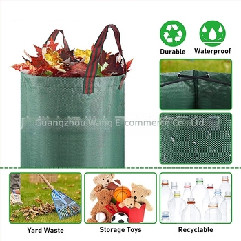 Kerti szemeteszsák, PP anyagból, udvari szemétre, nem importált