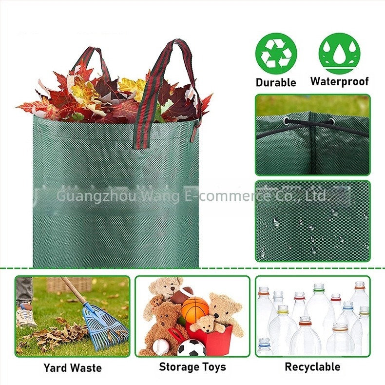 Kerti szemeteszsák, PP anyagból, udvari szemétre, nem importált