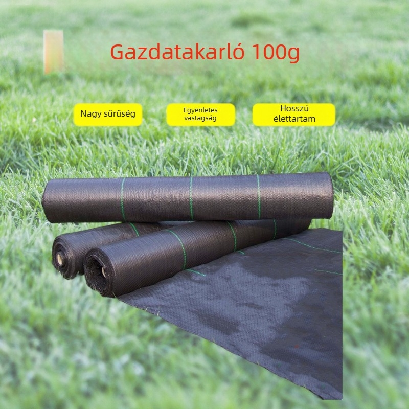 Huajin műanyag talajvédő kendő, 100 g/m², kertészkedéshez és üvegházhoz