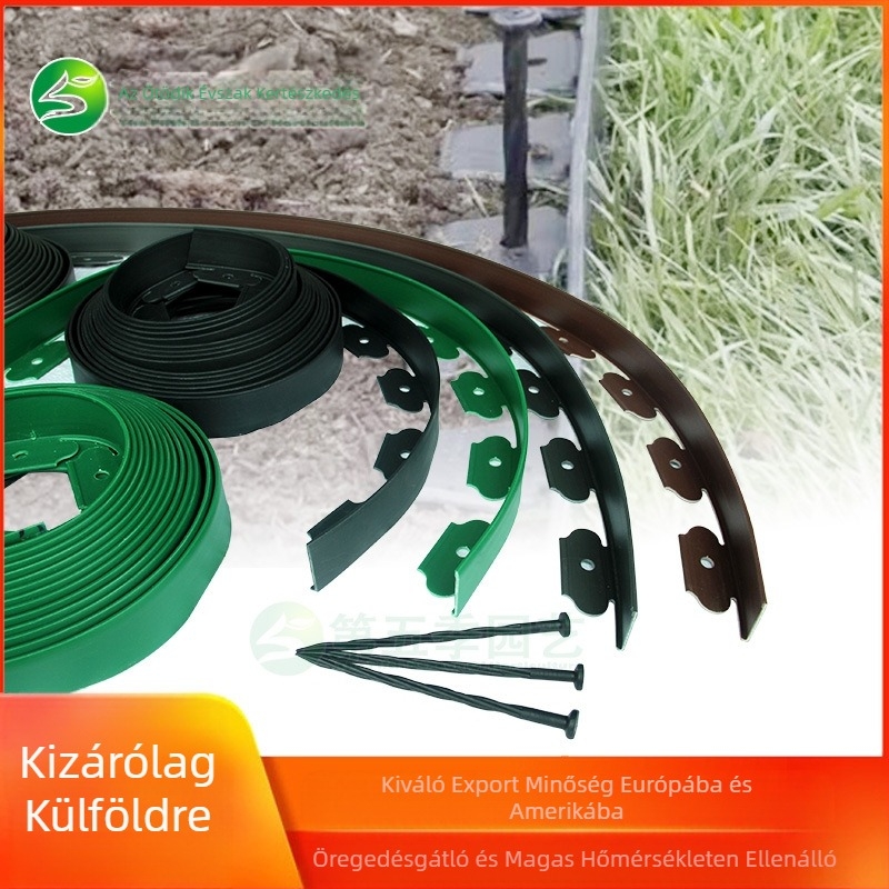 L-alakú PE kerti határszalag díszítő elem a kert tervezéséhez — Ode to Flowers