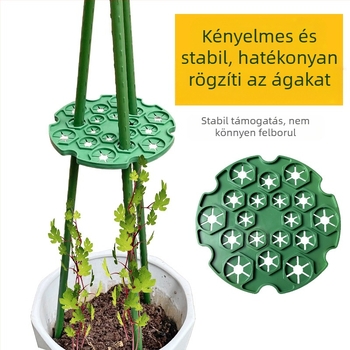 Kerti dekoratív díszek – műanyag rögzítő bambusz oszlopokhoz és acélcsövekhez