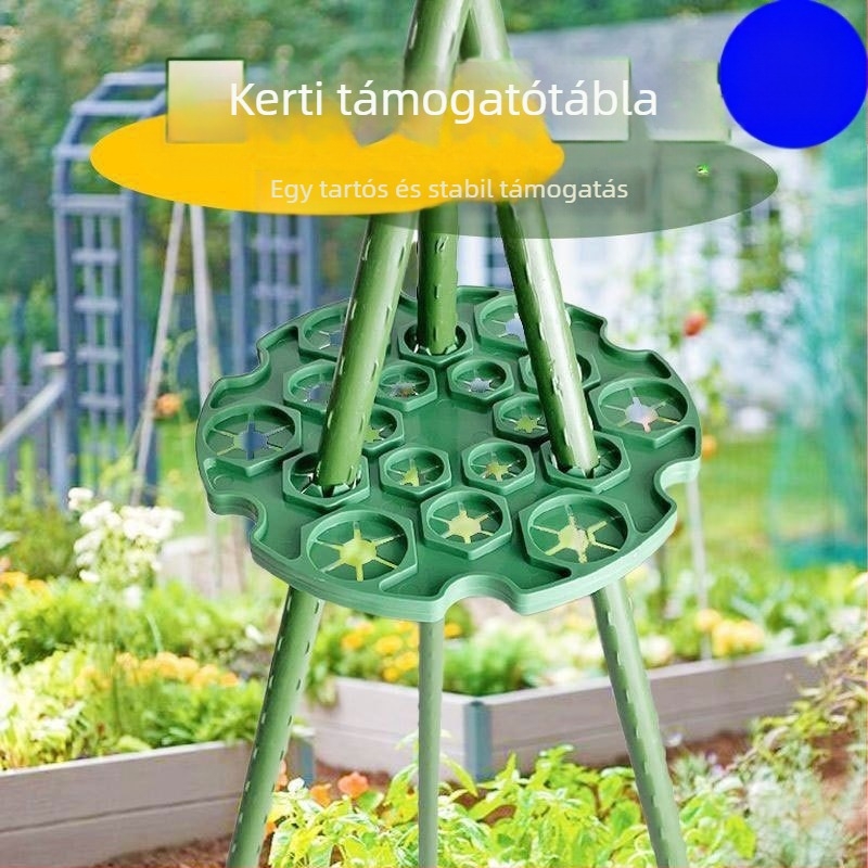 Kerti dekoratív díszek – műanyag rögzítő bambusz oszlopokhoz és acélcsövekhez