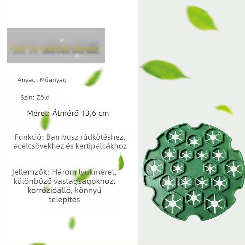 Kerti dekoratív díszek – műanyag rögzítő bambusz oszlopokhoz és acélcsövekhez