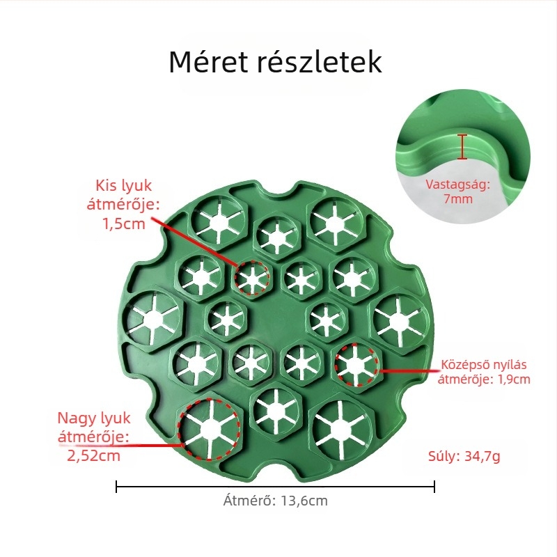 Kerti dekoratív díszek – műanyag rögzítő bambusz oszlopokhoz és acélcsövekhez