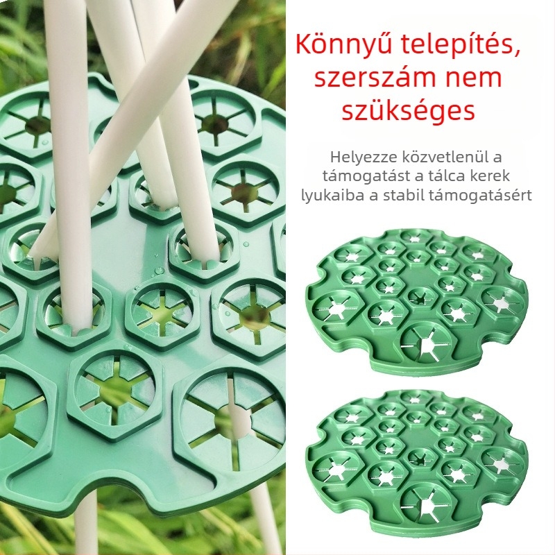 Kerti dekoratív díszek – műanyag rögzítő bambusz oszlopokhoz és acélcsövekhez