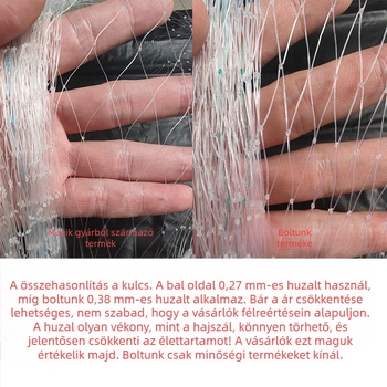 Madárvédelmi mezőgazdasági háló gyümölcsfákhoz és erkélyekhez — kertészeti díszháló, nem importált