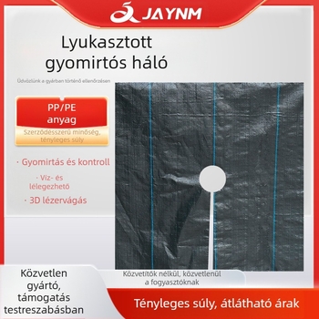 Perforált gyomvédő szövet sűrű ültetéshez – PP anyag, szalagszövésű, testreszabható