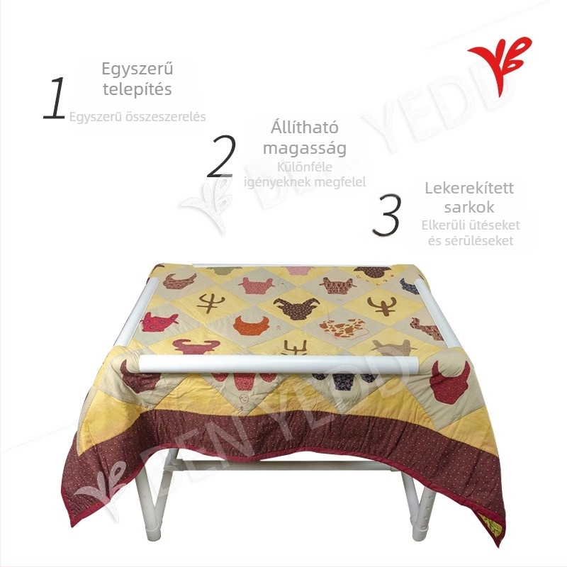 BEN YEDD Szövetes hímző keret patchworkhoz - keret keresztöltéshez, súly 1,5 kg, kartoncsomagolás, nyomtatott logó