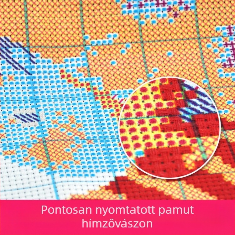 Pastorális keresztszemes készlet – Tájkép, 11CT, nappali, hálószoba és dolgozószoba számára