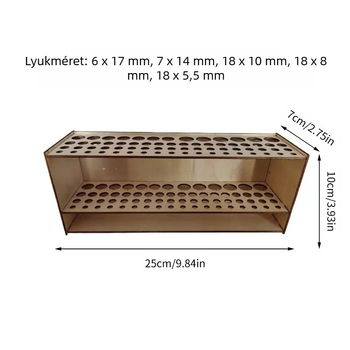Chuangbang fa ecsettartó, modell 1121, specifikációk 25, nyomtatott logó OK