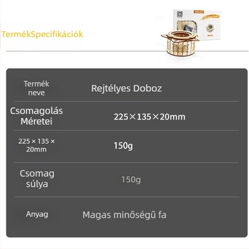 Hedin Craft által készített fa háromdimenziós puzzle — DIY és testreszabható, 7–14 éveseknek