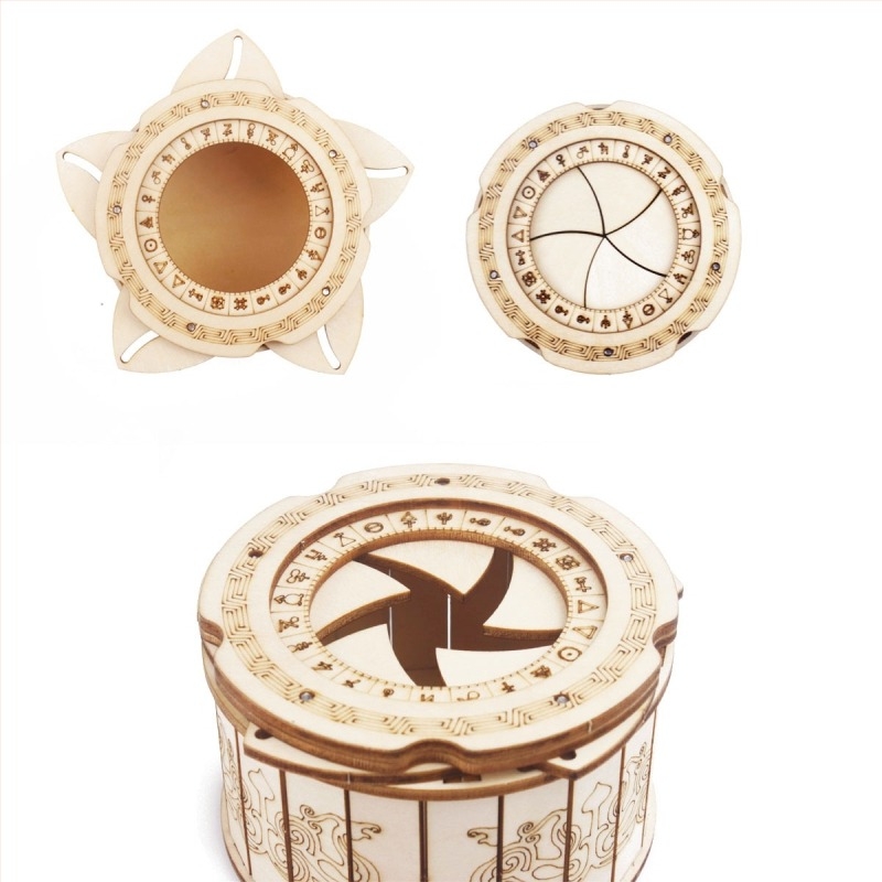 Hedin Craft által készített fa háromdimenziós puzzle — DIY és testreszabható, 7–14 éveseknek