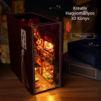 Fából készült építészeti modell – összeszerelhető mikromodell, testreszabás rajzok szerint, 15–35 éveseknek